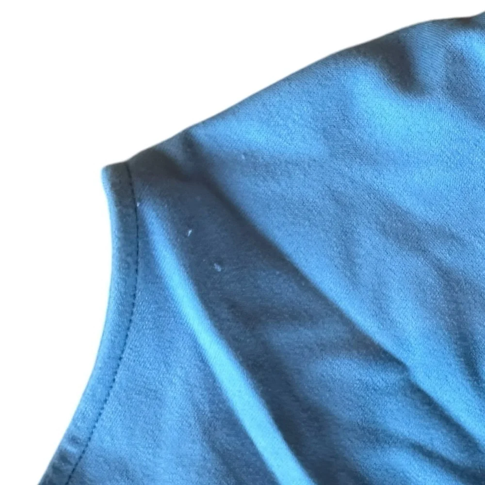 Vince Camuto Royal and Light Blue Color Block Short Dress - Size 10 - Picture 4 of 5